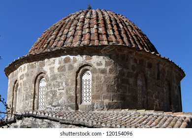 Top Of Church In Antifonidis Monastery In North Cyprus