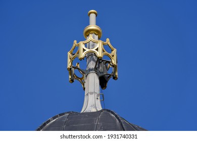 Top Of Church Tower Of Church Great Minster (German Grossmünster), Zurich, Switzerland.