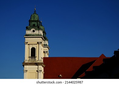 Top of a church in Valtice - South Moravia, Czech Republic