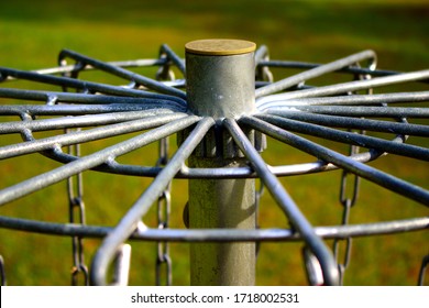 Top Of A Disc Golf Basket.