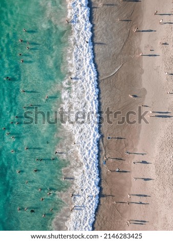 Similar – Image, Stock Photo Aerial Drone View Of Concrete Pier On Turquoise Water At The Black Sea