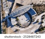 Top down view of the 2004 Olympic Beach Volley ball in Athens