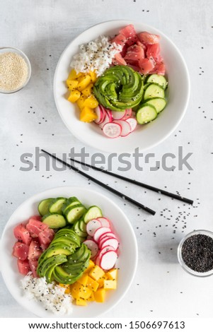 Hawaiian tuna poke bowl