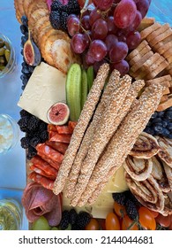 Top Down View Of Grazing Food Platter For A Party.