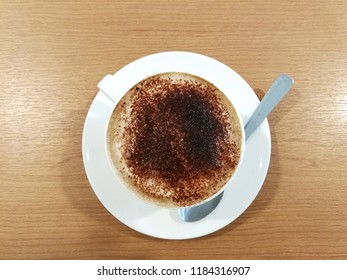 Top Down View Hot Mocha Drink Stock Photo 1184316907 | Shutterstock