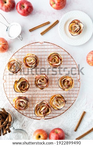 Similar – Image, Stock Photo Apple baking cake Cake