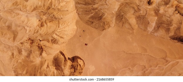 Top down view of sandstone formations in the desert.  - Powered by Shutterstock