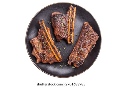 Top down view of savory beef and seasonings. High-quality stock photo with a clean background