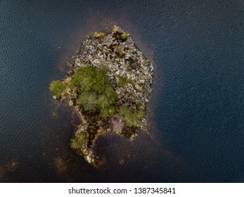 Top Down View Of Small Island 