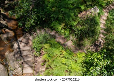 Top down view of spiral staircase. - Powered by Shutterstock