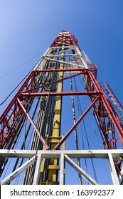 Top drive on oil rig