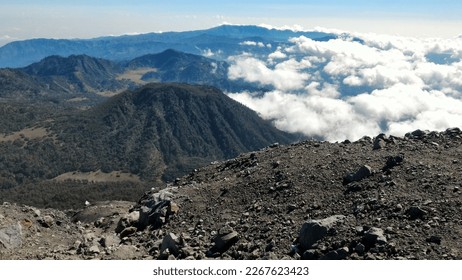 At the top of the highest mountain