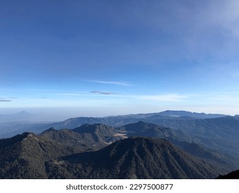 At the top of Java Island, Indonesia. Mahameru Mountain 3676 meters above sea level