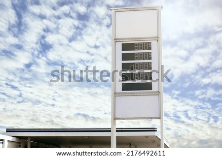 top LED digital gas price sign at pump station provide a convenient way to display fuel prices at the fuel station