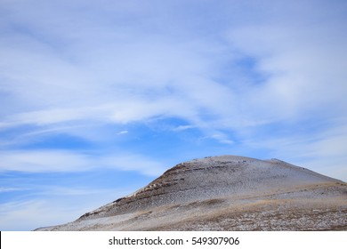 The top of the mountain and the sky