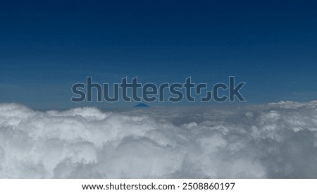 top mountain view, cloudy blusky and the other mountain view