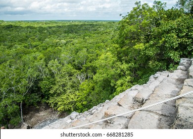 At The Top Of Myan Ruins