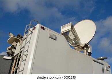 The Top Of A North American TV News Truck.