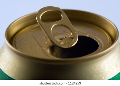 Top of an opened beer can