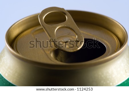 Top of an opened beer can