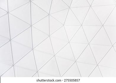 Top Part Of White Geodesic Dome Structure/Geodesic Pattern