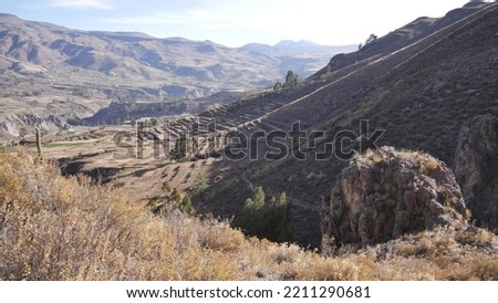 From the top of a Peruvian mountain, a breathtaking panoramic view of the Uyu Uyu region unfolds. Surrounded by ancient ruins, deep valleys, and rugged peaks, the landscape tells the story of past