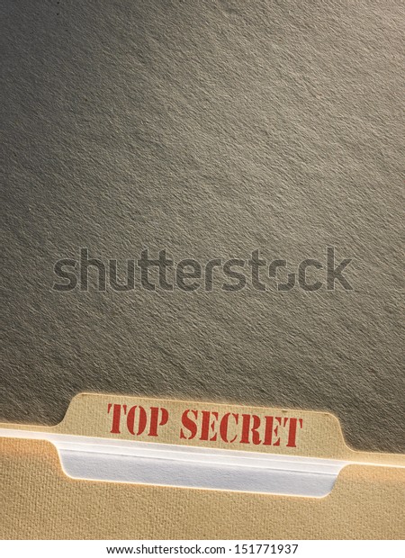 Top Secret File Folder On Background Stock Photo Edit Now