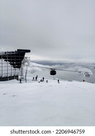 Top Station Of Jasna Ski Resort In Slovakia Winter Season