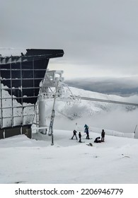 Top Station Of Jasna Ski Resort In Slovakia Winter Season