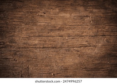 Top View of Aged Dark Wooden Texture Background