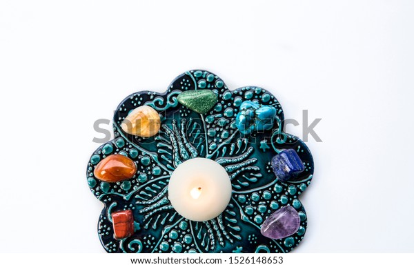 Top View All 7 Chakra Colors Stock Photo Edit Now