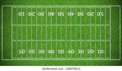top view of american football field