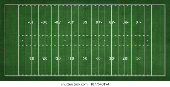 Top view of American Football field, Sport Background