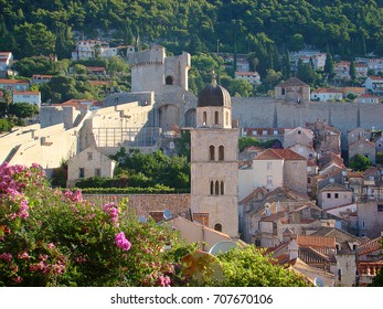                                Top view to ancient down town of Dubrovnik, Croatia