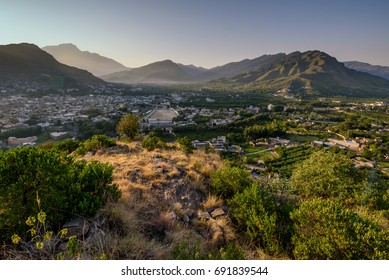 Top View Of Barikot Village In Swat District , Pakistan