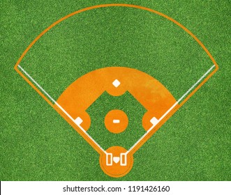 top view of baseball field
