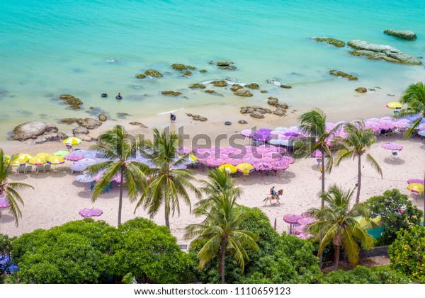 Top View Beach Hua Hin Thailand Stock Photo Edit Now 1110659123