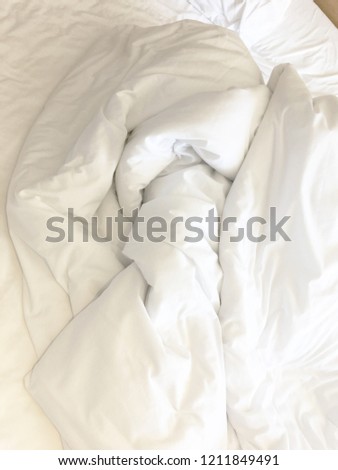 Similar – Image, Stock Photo Good morning Bed Bedroom