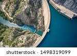 top view of the big dam