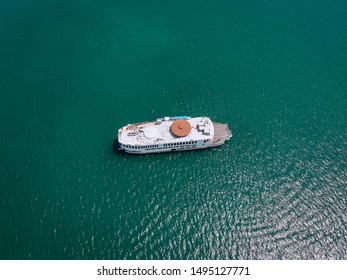 motorboat top view