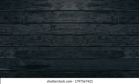 Top View Black Wood Texture Background