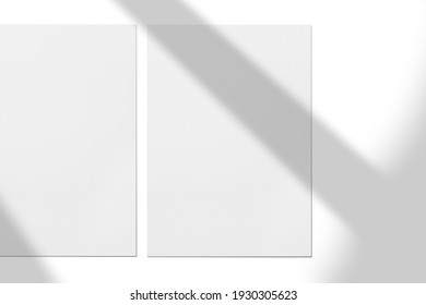 Top View Blank A4 Paper Mockup Isolate On White Background