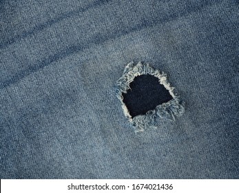 Top View Blue Jeans Tear Marks Stock Photo 1674021436 | Shutterstock