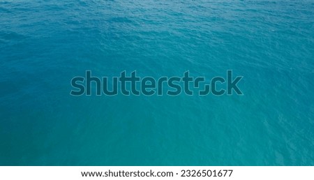 Top view blue seawater texture Aerial view