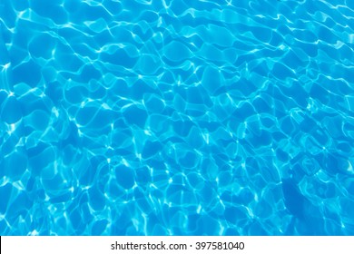 Top View Blue Water Caustics Background