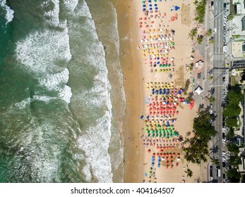 Top View Of Boa Viagem Beach, Recife, Pernambuco, Brazil