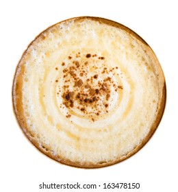 Top View Of Cappuccino Coffee