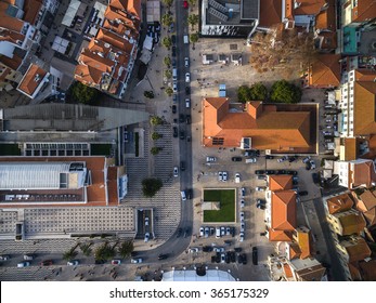 Top View of Cascais Streets, Portugal