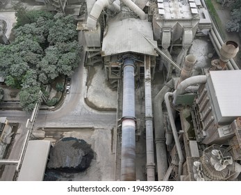 Top View Of Cement Manufacturing Plant