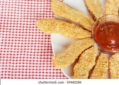 Top View Chicken Fingers